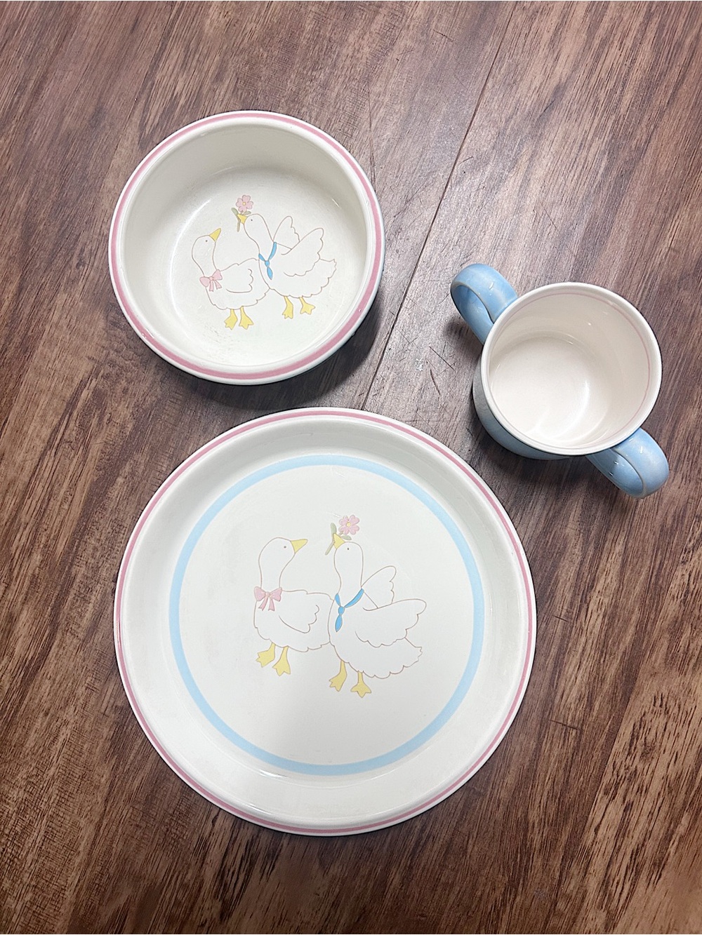 Vintage Mikasa Children’s Dinnerware Set